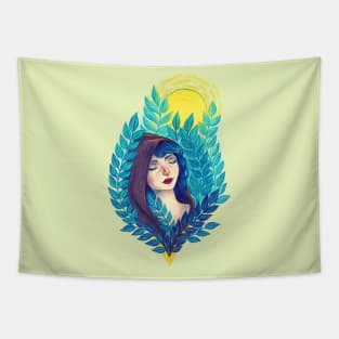 Green heart Tapestry