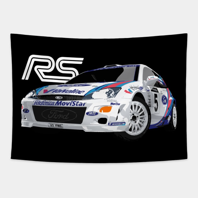 McRae focus rs wrc mk1 Tapestry by cowtown_cowboy