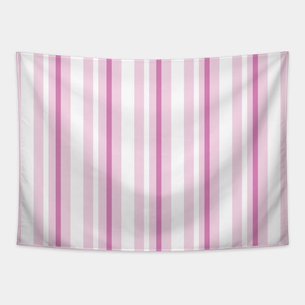 Pink Stripes Design Tapestry by ArtsyJulez