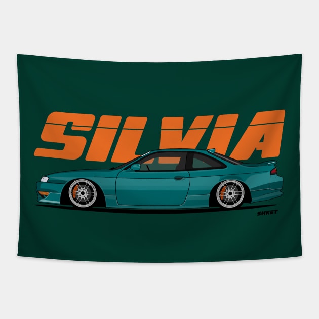 Silvia S14 Stanced Tapestry by shketdesign