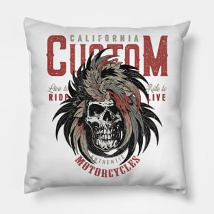 Custom Motorcycles Pillow