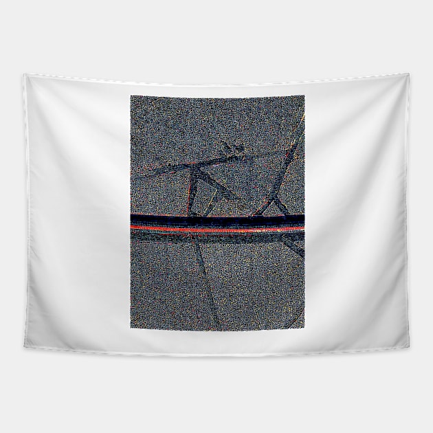 Red Line Intersect Tapestry by Tovers