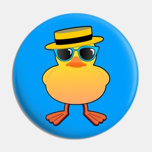 Boater Hat rubber Duck Pin