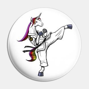 Unicorn Karate Pin