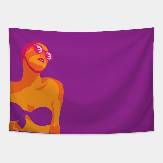 Retro Swim Tapestry by Carys Street Wear