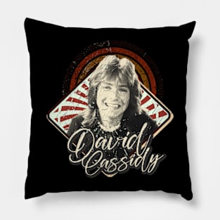 David C vintage design on top Pillow