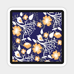 Floral Pattern Magnet