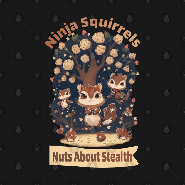 ninja squirrels by AOAOCreation