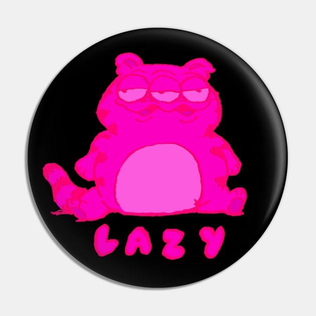 Lazy Cat Pin by JimBryson