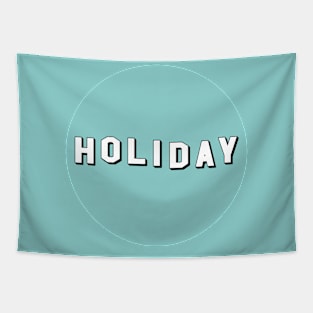 Hollywood Holiday (Blue) Tapestry