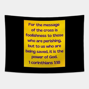 Bible Verse 1 Corinthians 1:18 Tapestry