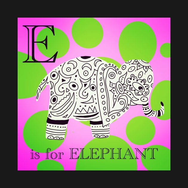 E is for elephant by Froriginals