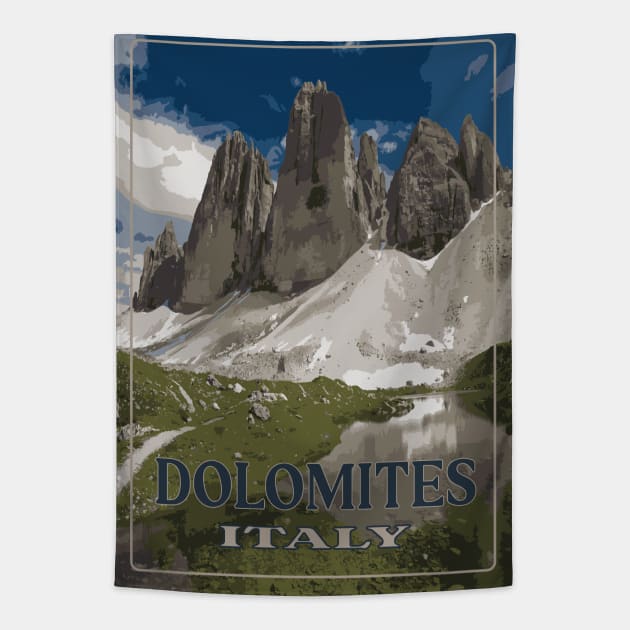 Dolomites Italy Tapestry by Nicomaja