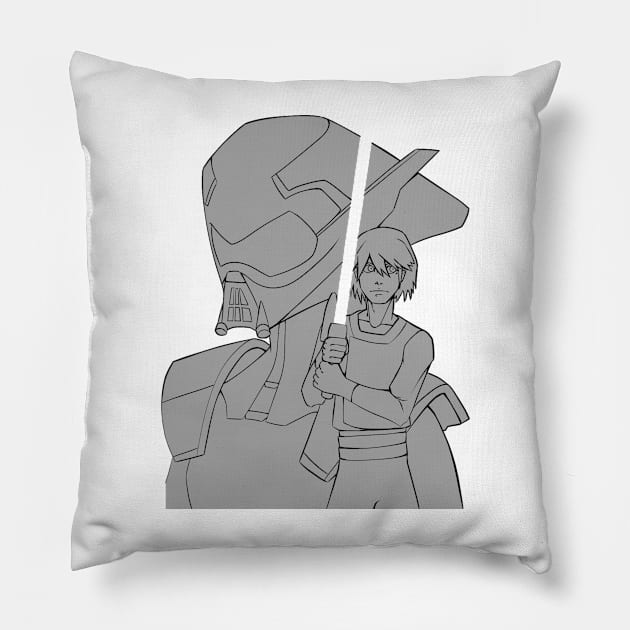 the twins Pillow by Atzon