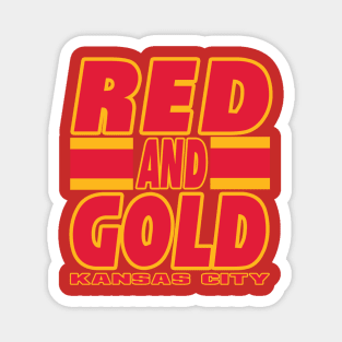 KC LYFE Red and Gold Kansas City True Football Colors! Magnet