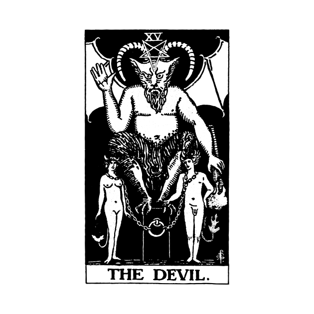 The Devil Tarot Card Shirt by LewisDesignCo