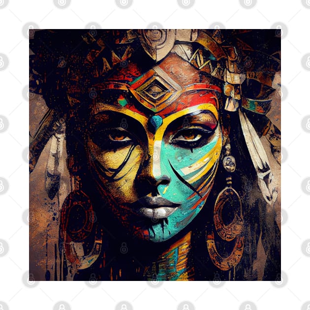 Powerful Egyptian Warrior Woman #12 by Chromatic Fusion Studio