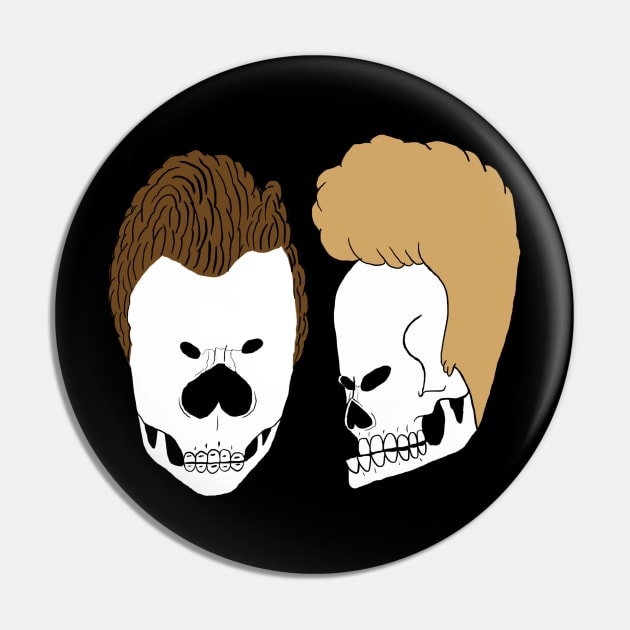 Beavis And Butthead Skulls Pin by TheDeathOfMyChildhood1