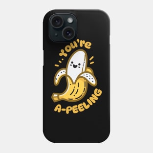 You Are A-peeling | Cute Kawaii Banana Pun | Design for Valentine Couples Phone Case