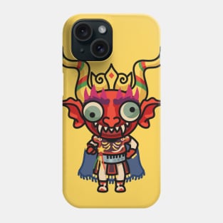 Cute Diablada // Bolivian Devil Mask Cartoon Phone Case