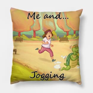 Me and Jogging Female Pillow