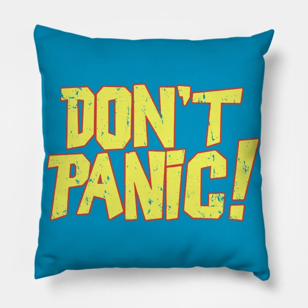 Don't Panic Pillow by cunningmunki
