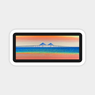 Sunshine Skyway morning Magnet