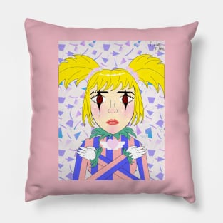 Creepy Clown Girl Pillow