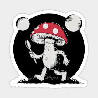 Hungry Walking Mushroom Magnet