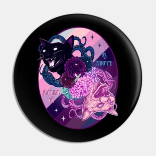 As Above So Below Pastel Goth Pin