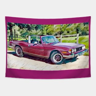 Triumph Stag In Purple Tapestry