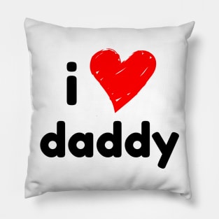 I heart love daddy - Baby Kids Onesie Pillow