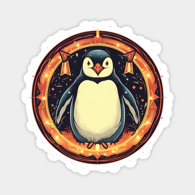 Penguin in Ornament, Love Penguins Magnet by logiamerch