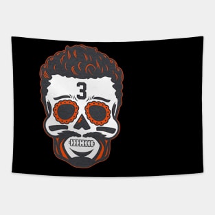 Russell Wilson Rocky Mountain Sugar Skull Tapestry