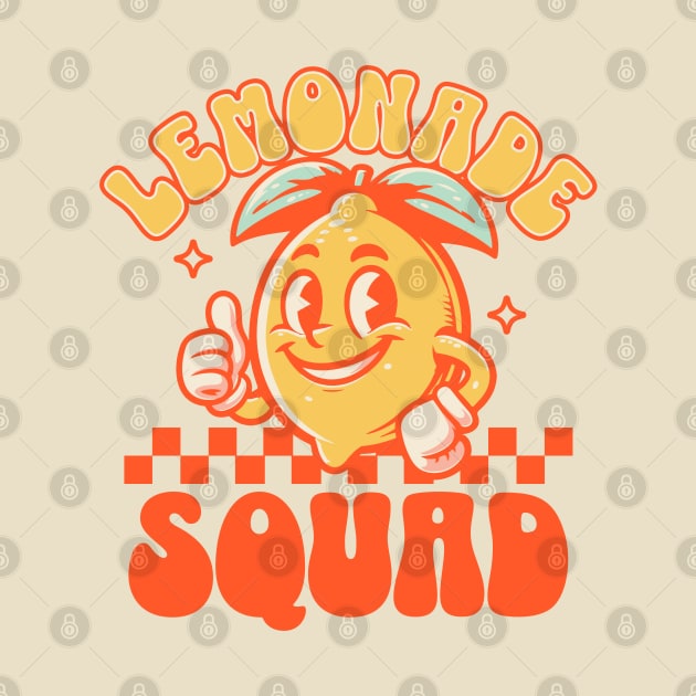 Lemonade Squad Funny Lemon Juice Summer - Retro Vintage by OrangeMonkeyArt