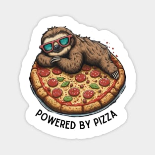 Sloth Life: Powered by Pizza 🍕 Magnet