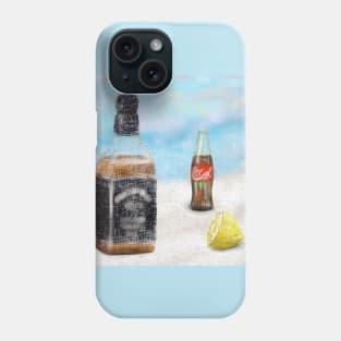 Bourbon , Lemon and Cola - Painting Phone Case