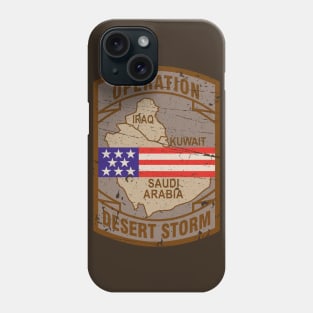 Desert Storm Vintage Badge Phone Case