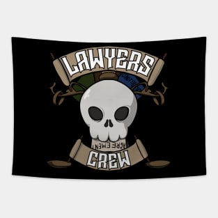 Lawyers crew Jolly Roger pirate flag Tapestry