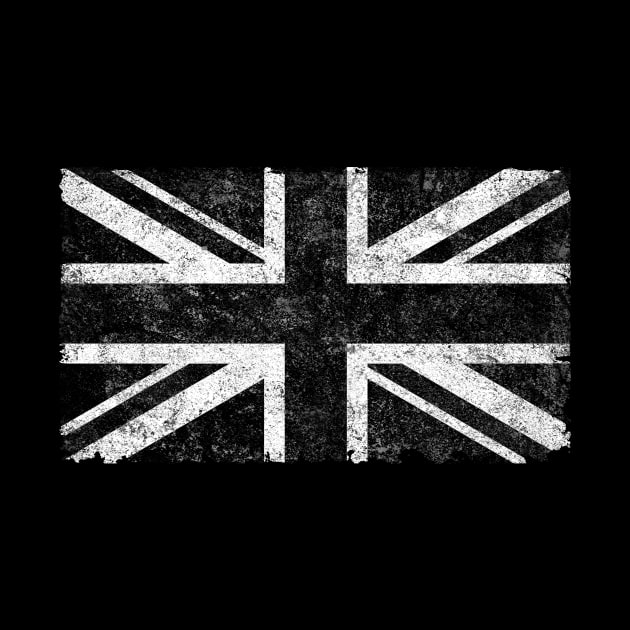 UK Flag  Black and White by cartogram