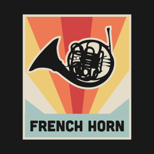 FRENCH HORN | Vintage Marching Band Poster T-Shirt