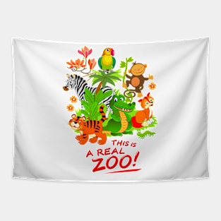 This is a real zoo Tapestry