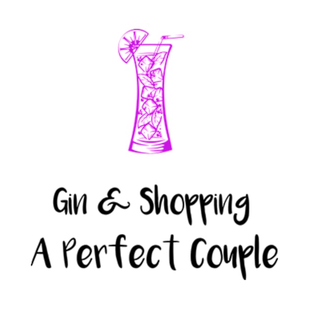 Gin And Shopping - Shopping Funny Drinking by Armadales