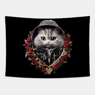 Valentines Cat Charm 4 Tapestry
