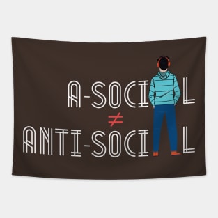 I Am Just Asocial, Not Antisocial!! Tapestry