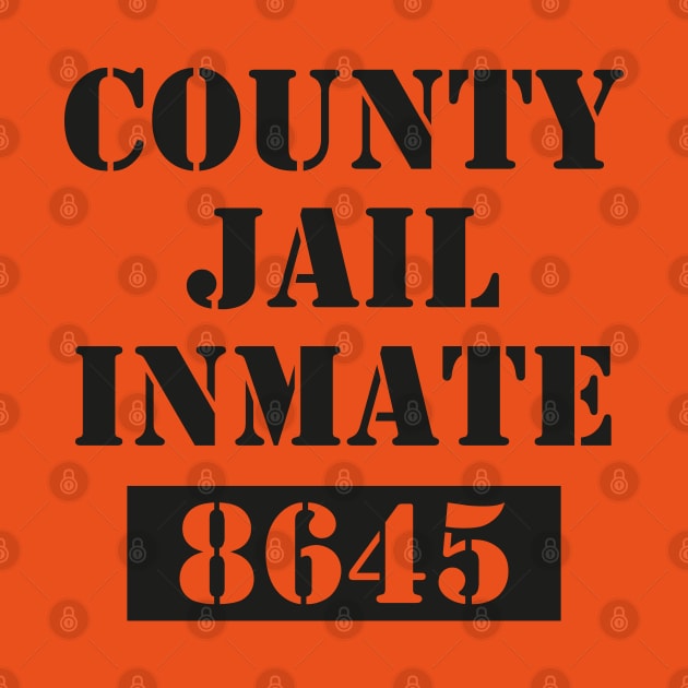 County Jail Prison Inmate 8645 Funny Halloween َAnti-Trump by Daily Design