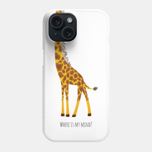 Giraffe where is my mind Phone Case
