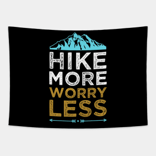 Hike More Worry Less Design Tapestry