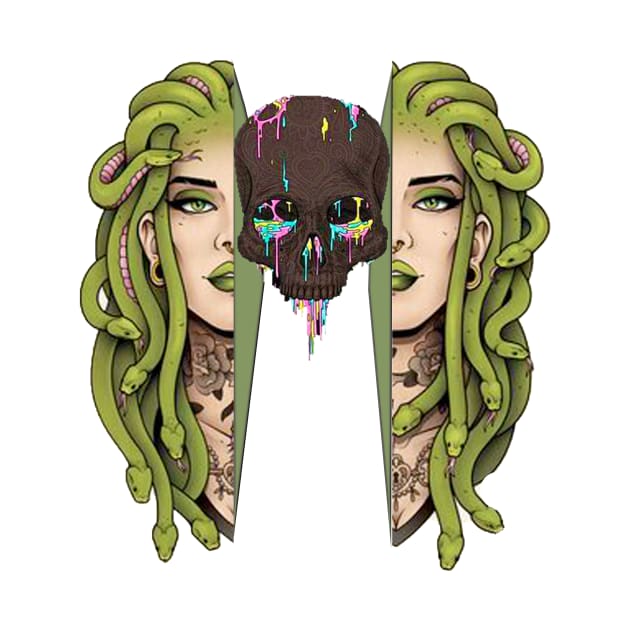 Medusa and Skulls Inner Beauty by r_s980l