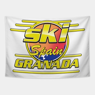 Granada spain to ski logo Tapestry